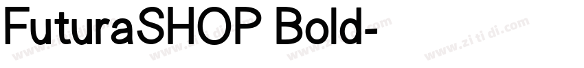 FuturaSHOP Bold字体转换